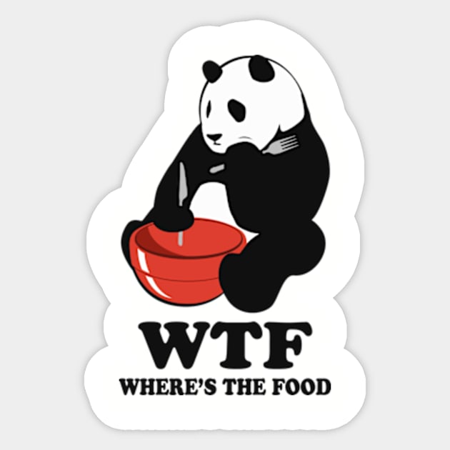 WTF  Where's the Food Sticker by Artizan